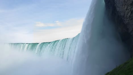 gorgeous wide shot from the journey behind the falls viewing platform