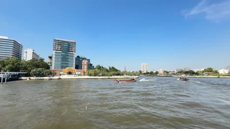 Chao-Phraya-Fluss-Touristenboot-Kreuzfahrt-Bangkok-Thailand-Südostasien