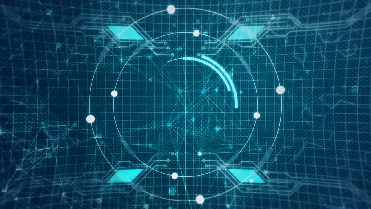 그리드 위의 스캔 범위의 애니메이션