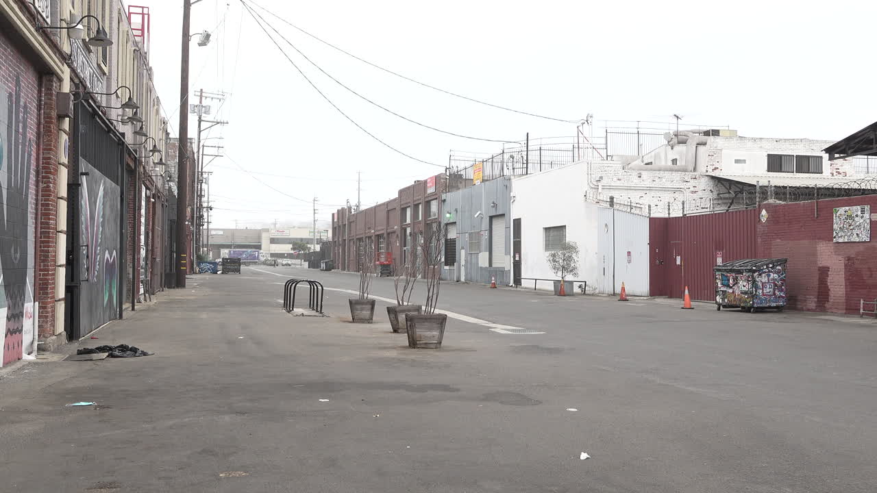 빈 거리 covid 19 코로나 바이러스 배송 산업