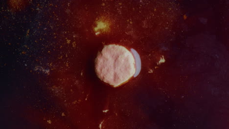 dissolving pill in liquid