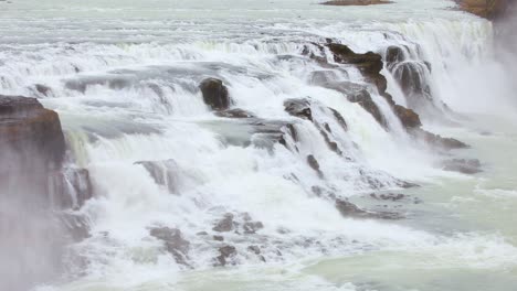 the famous gullfoss waterfall in iceland