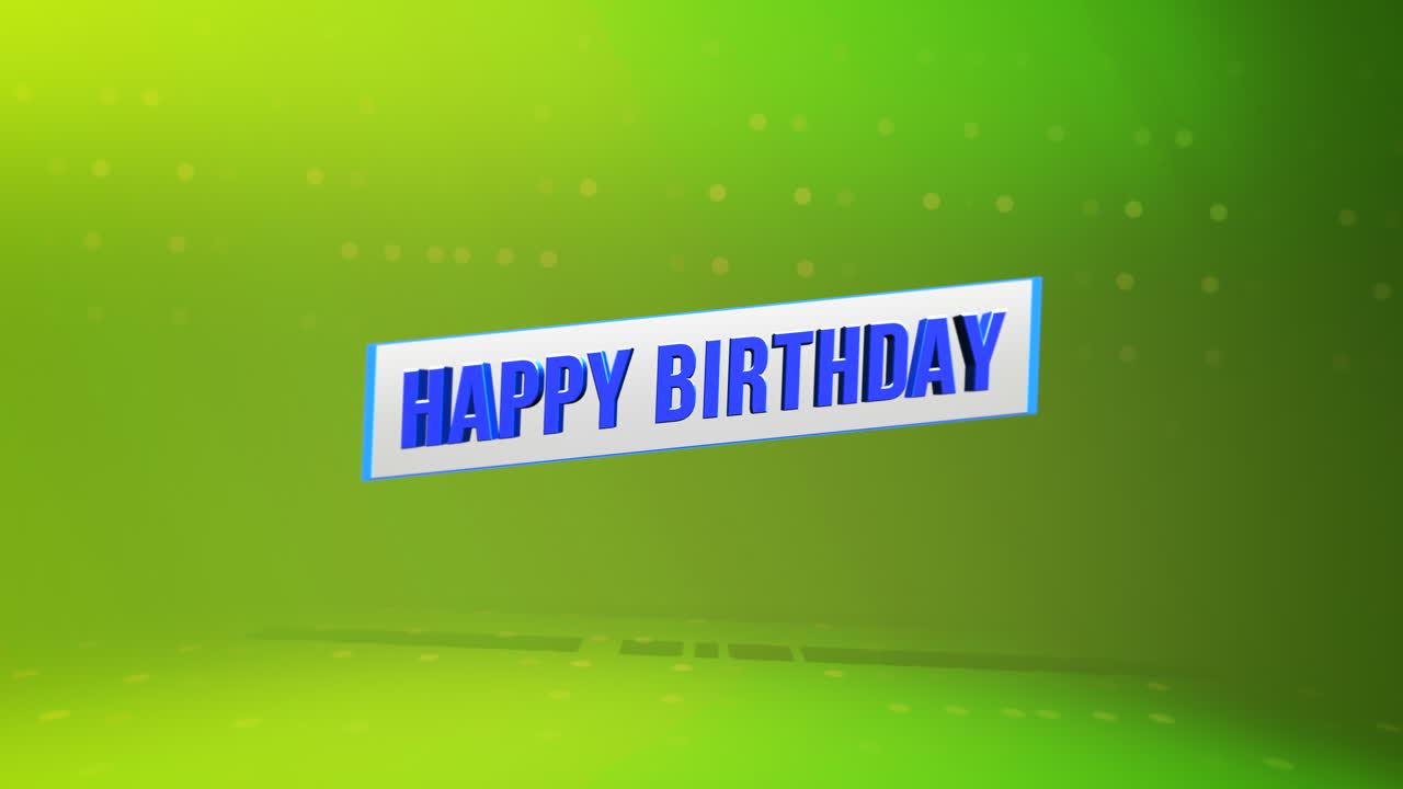 tarjeta de cumpleaños azul moderna enviar saludos digitales