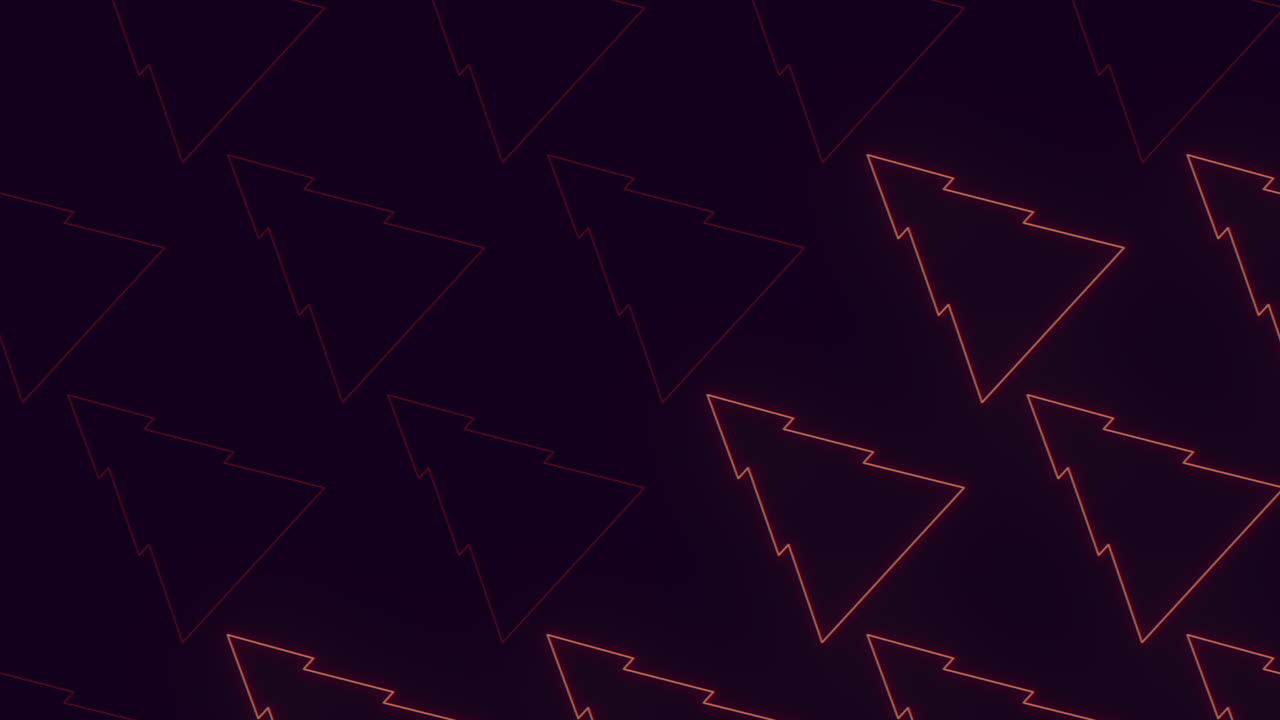 el árbol de navidad rojo de fuego forma hipnótico patrón de zigzag