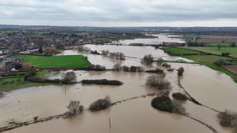 abridge essex roding valley farm fields floods drone,aerial