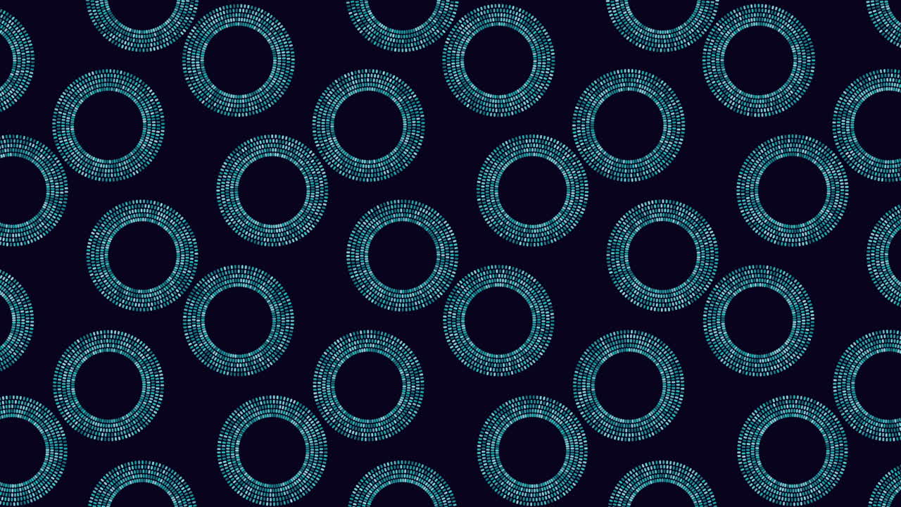 Abstract green circle pattern on black background modern and intricate design