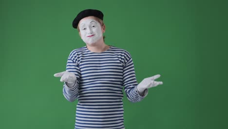 mime artist regretting and complaining about the results