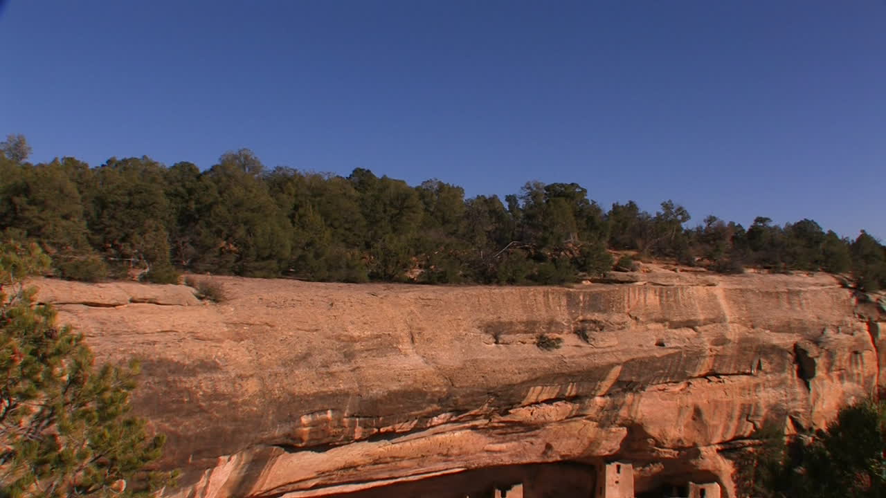 Abitazioni degli Indiani d'America nel Parco Nazionale di Mesa Verde in Colorado 2