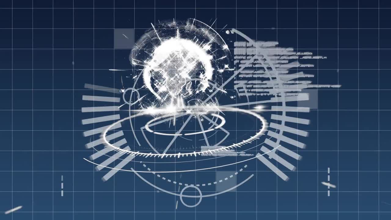 그리드 에 있는 디지털 지구