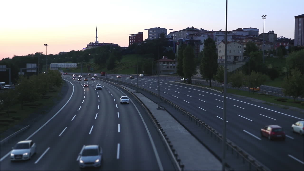 이스탄불의 야간 교통