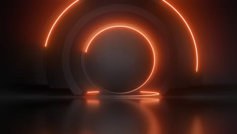 neon circle stage background
