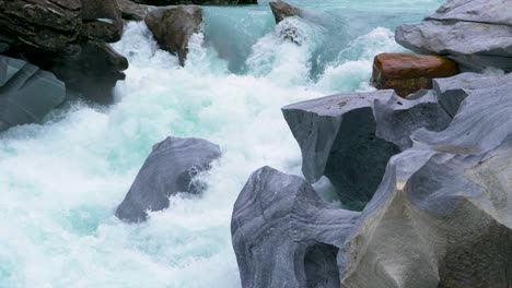 unique marble waterfall in norway