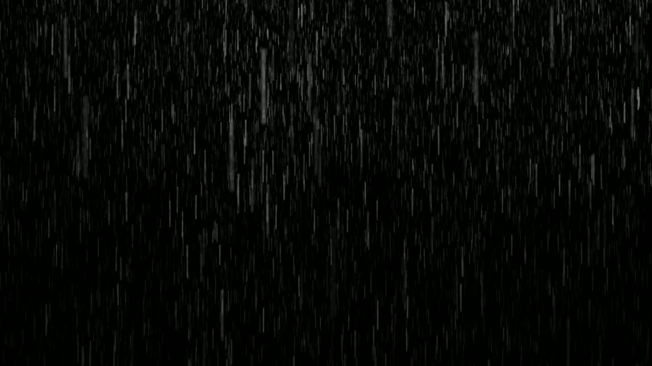 Rainfall motion graphics with night background