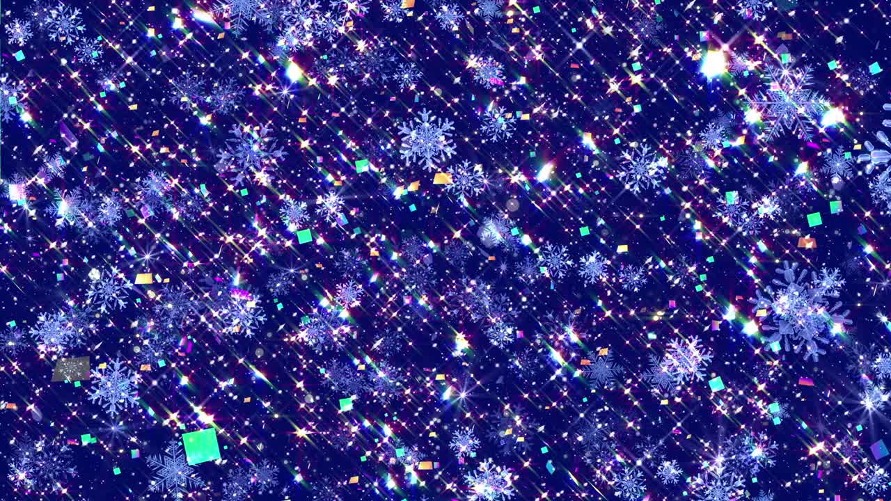 4k 크리스마스 스노우플레이크 파란색 배경