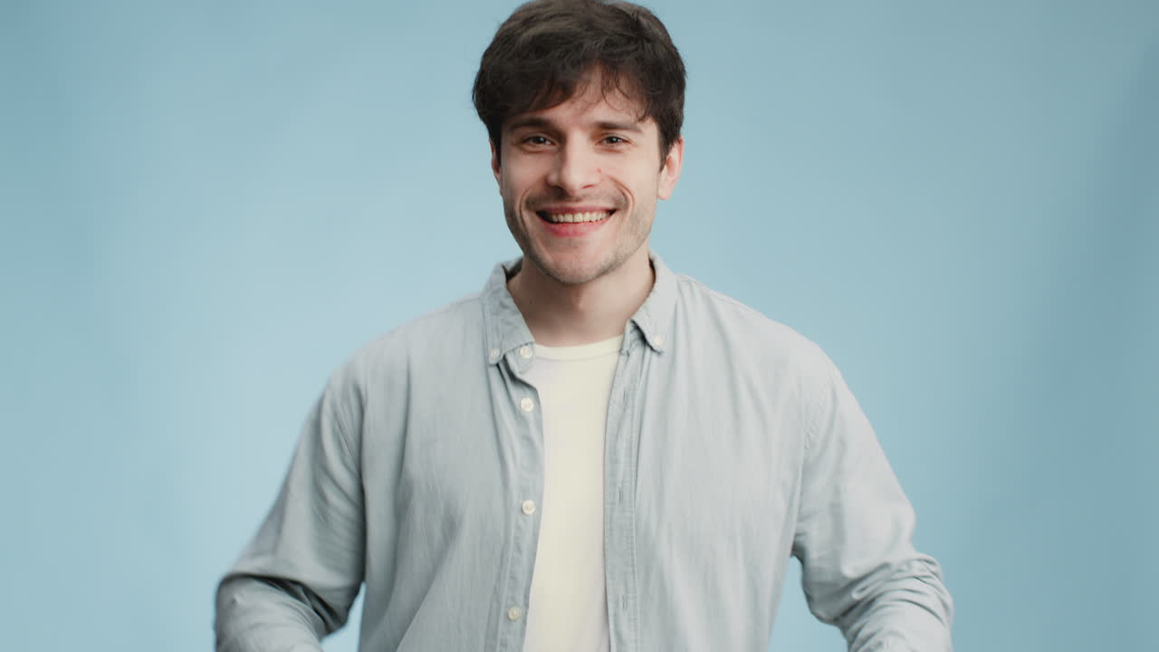 Man Celebrating with Joyful Expressions