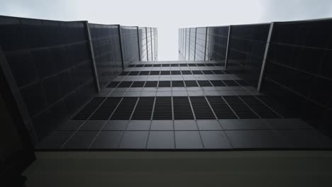 vista fresca del edificio desde el suelo