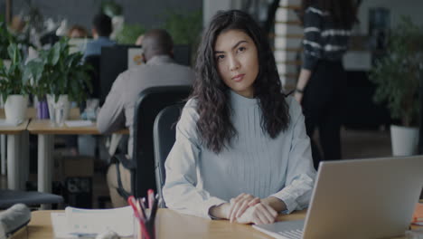 woman working in modern office