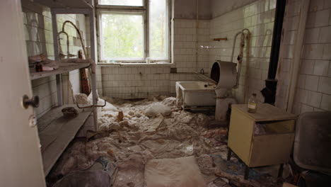 haunting walkthrough of the old college building in prypiat chernobyl ukraine - site of the 1986 russian nuclear power station disaster