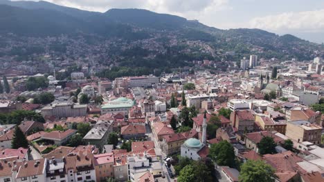 Capital-city-of-Sarajevo-in-mountainous-hilly-terrain