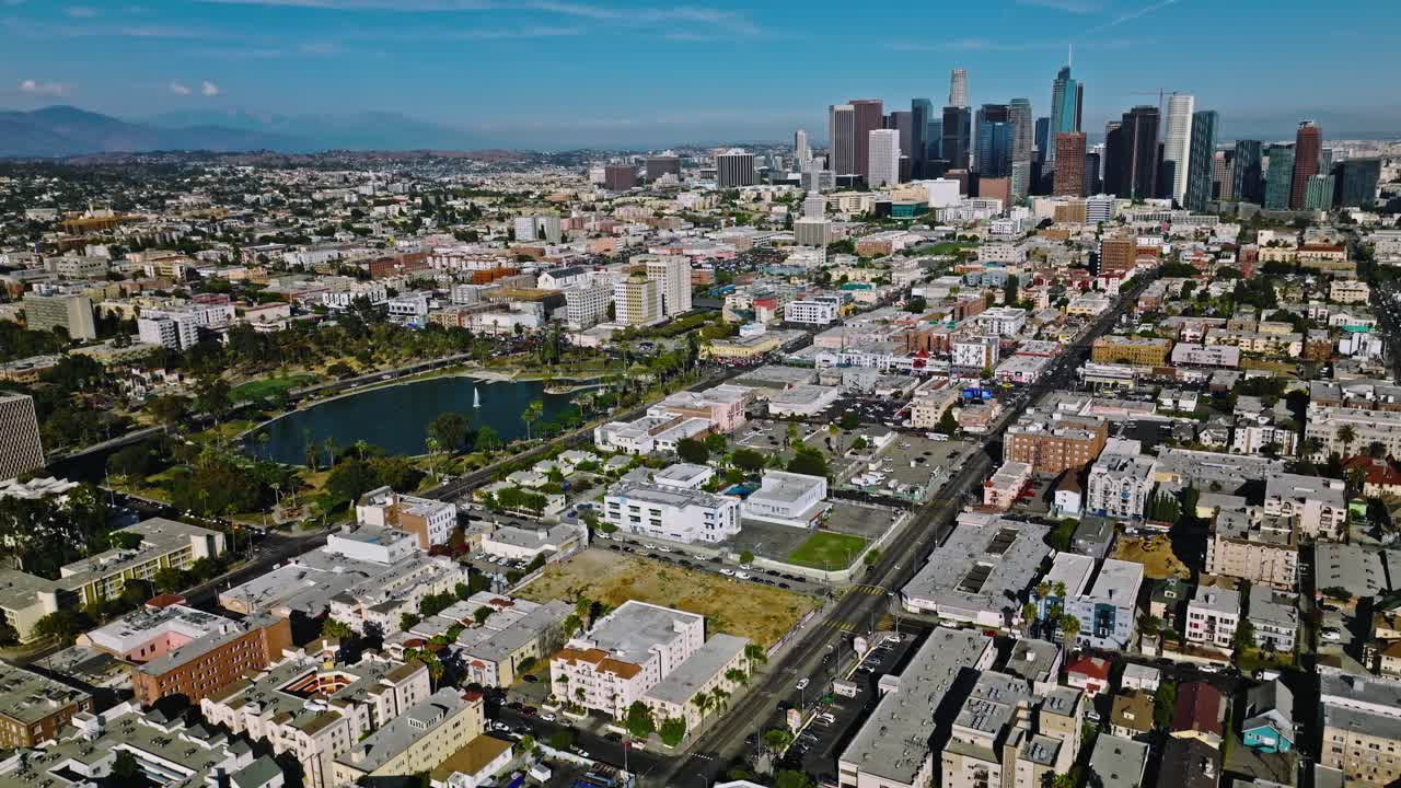 Financial District in Downtown Los Angeles, California