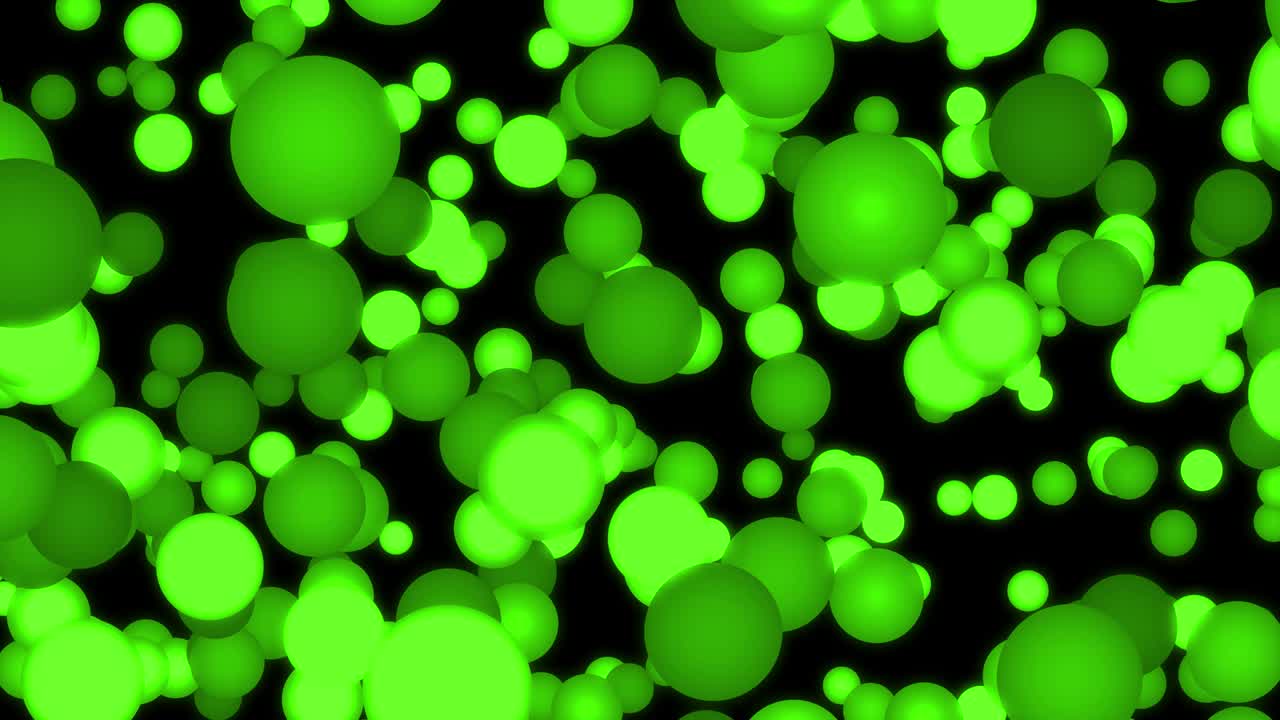 큰 크기의 점 공이 움직이는 애니메이션 모션 그래픽