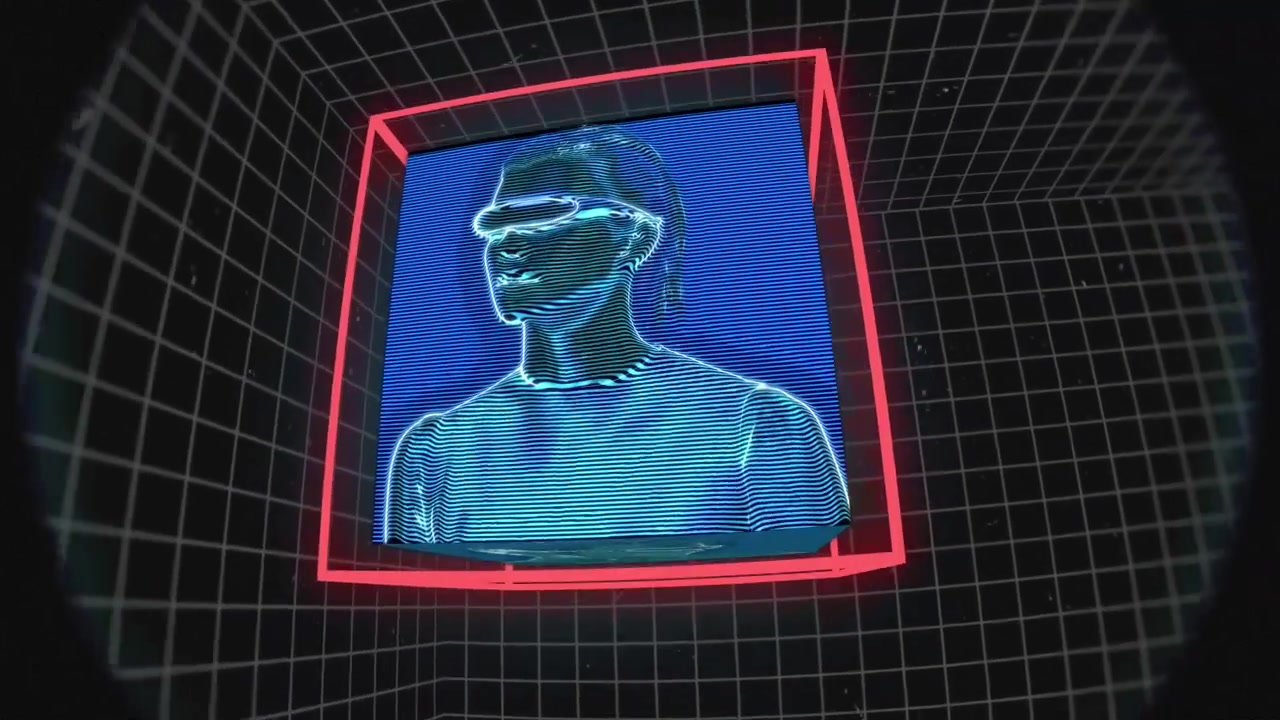 Futuristic Digital Interface Displaying Various Human Portraits and Gestures