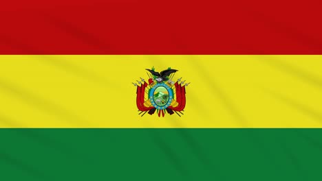 bolivia flag waving cloth, background loop