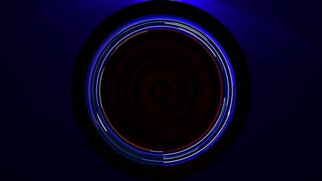 abstract colorful futuristic glitch line circle glow background animation