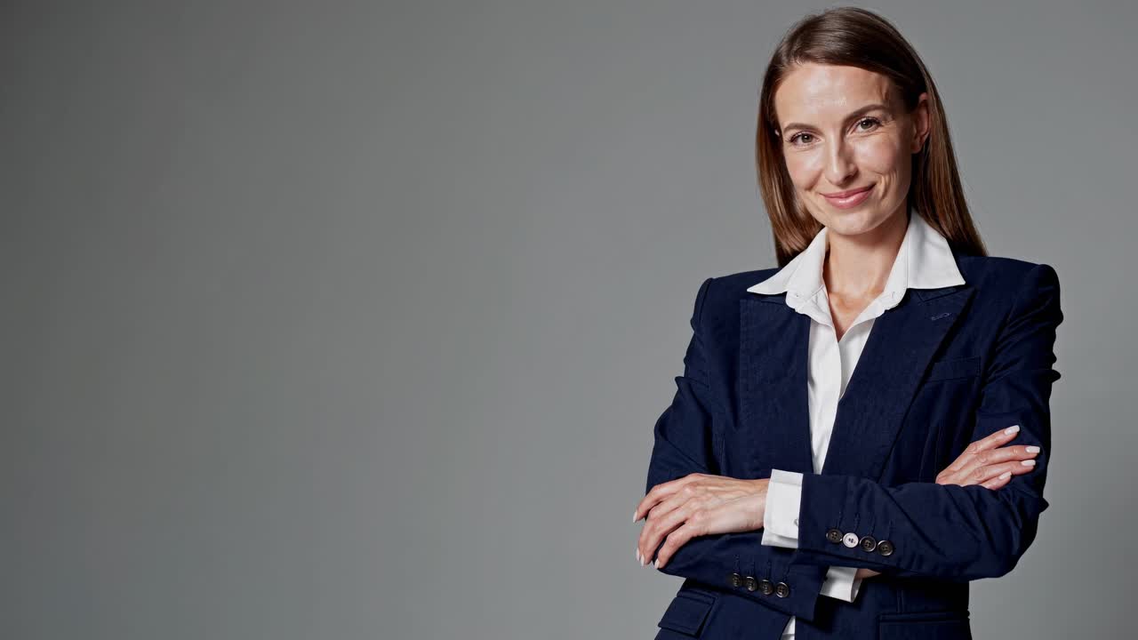 retrato de una mujer de negocios confiada