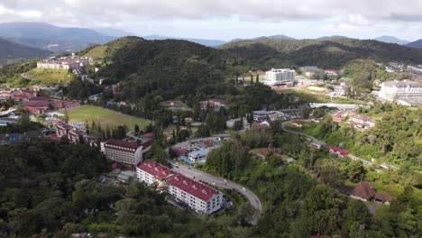 general landscape view of the brinchang district within the cameron highlands area of malaysia