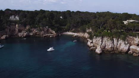 billionaire's bay beach on antibes, france mediterranean coastline - aerial