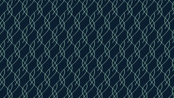 Zigzagging wavy lines on a dark blue background