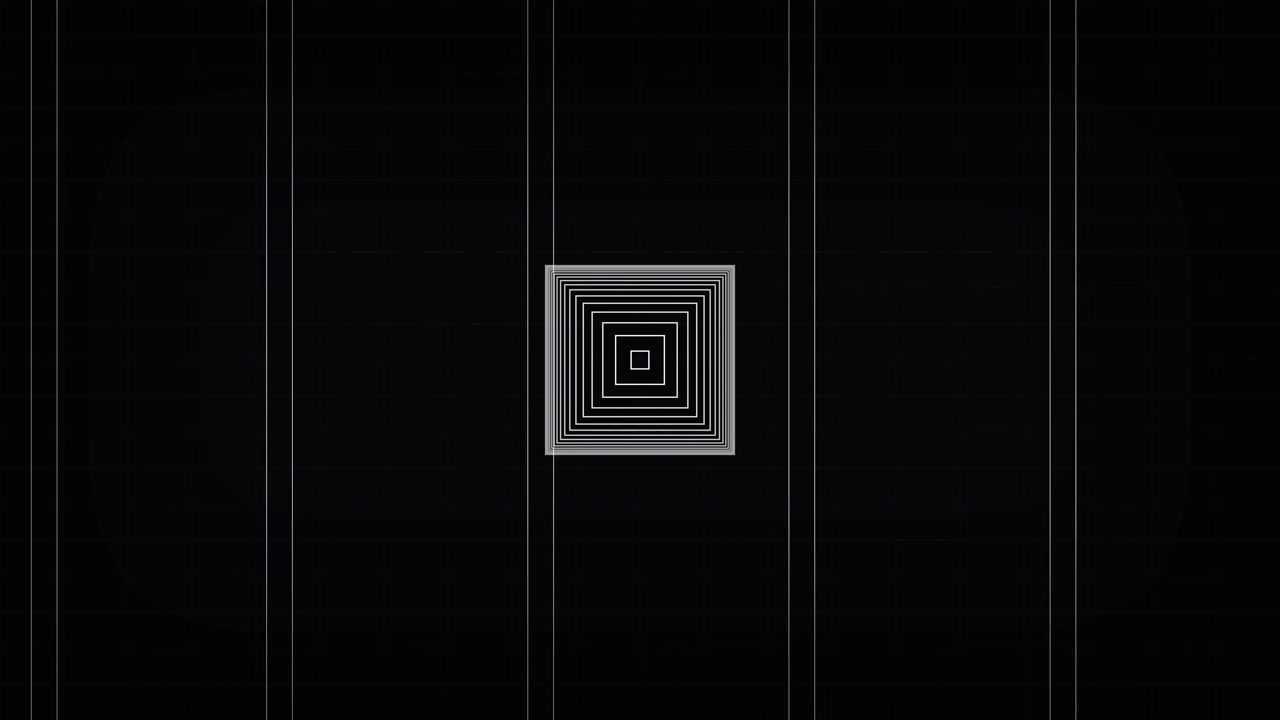 Abstract Digital Motion Graphics with Geometric Shapes and Lines
