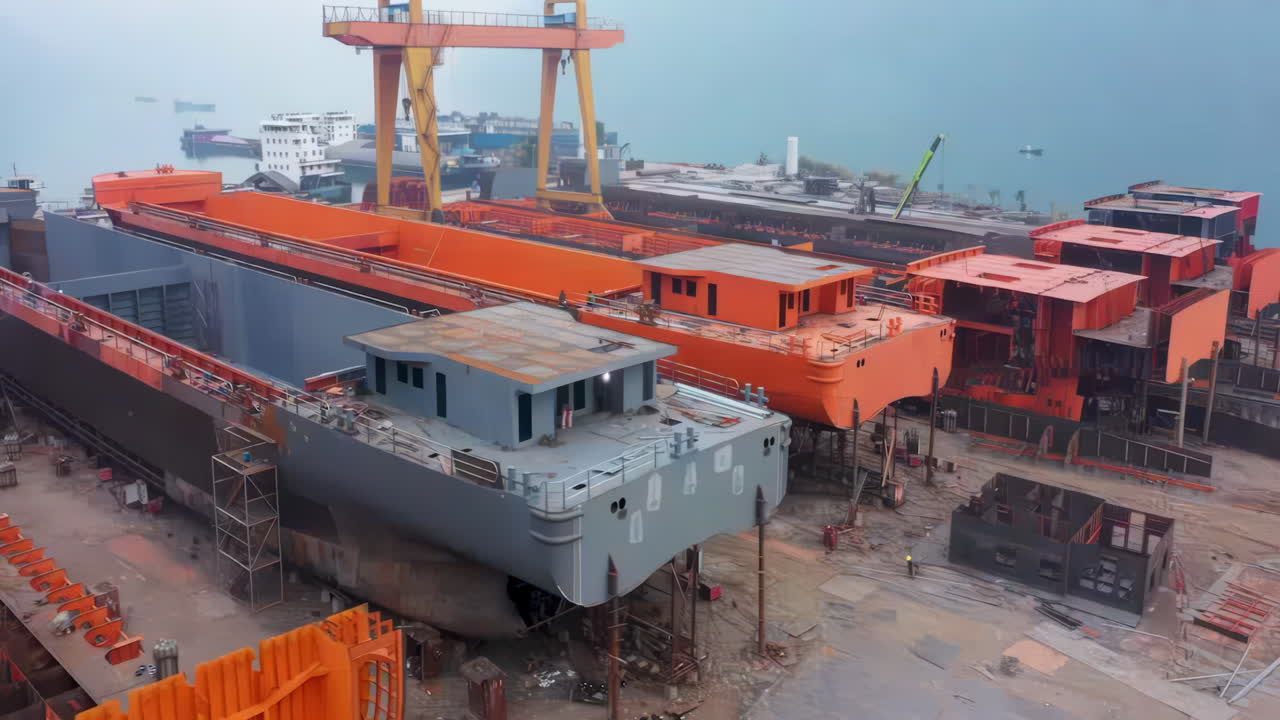 Shipyard: Construction and Repair of Cargo Ships and Barges