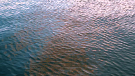 colorful waves on a lake