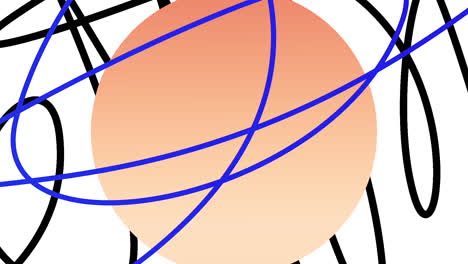 abstract design with circle and lines