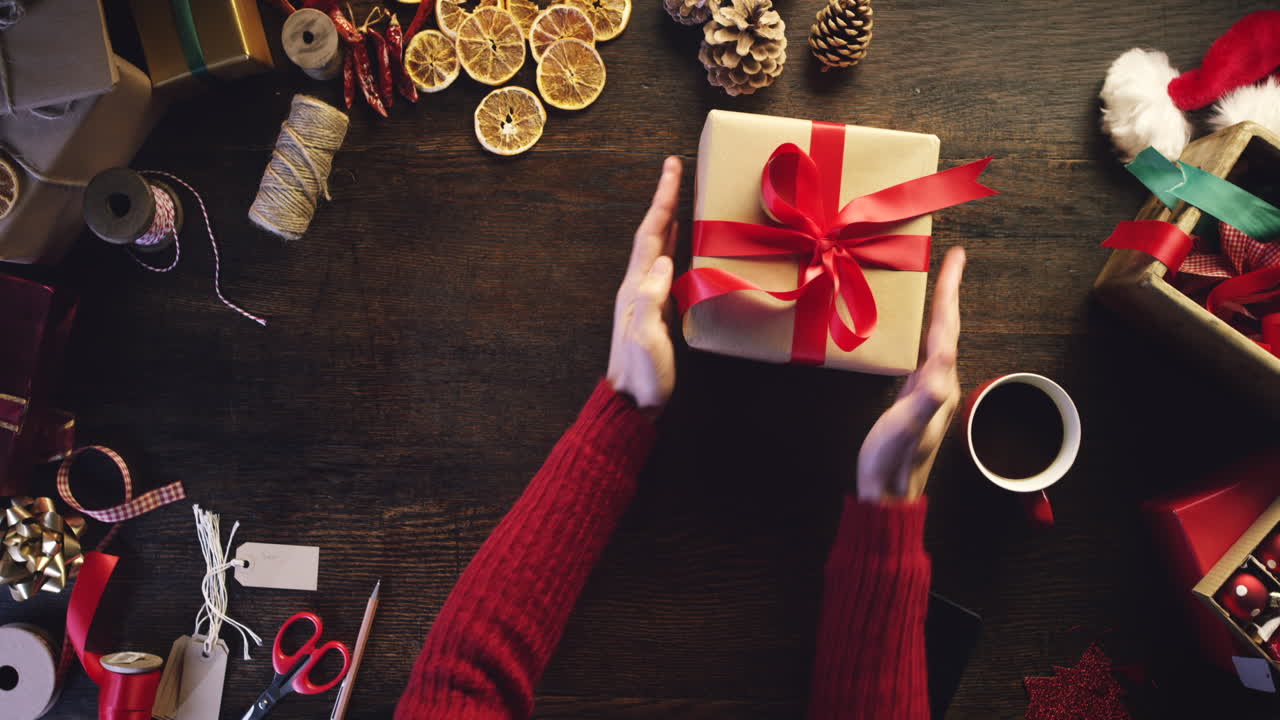 크리스마스 선물 포장 및 공예 세션