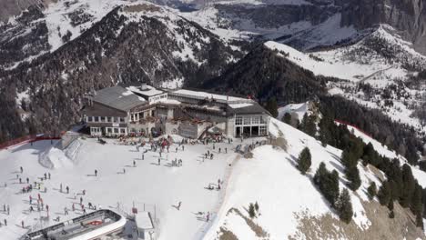 ski resort in the dolomites