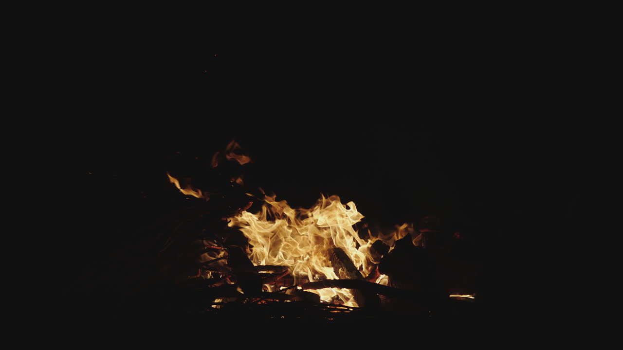 A Campfire at Night