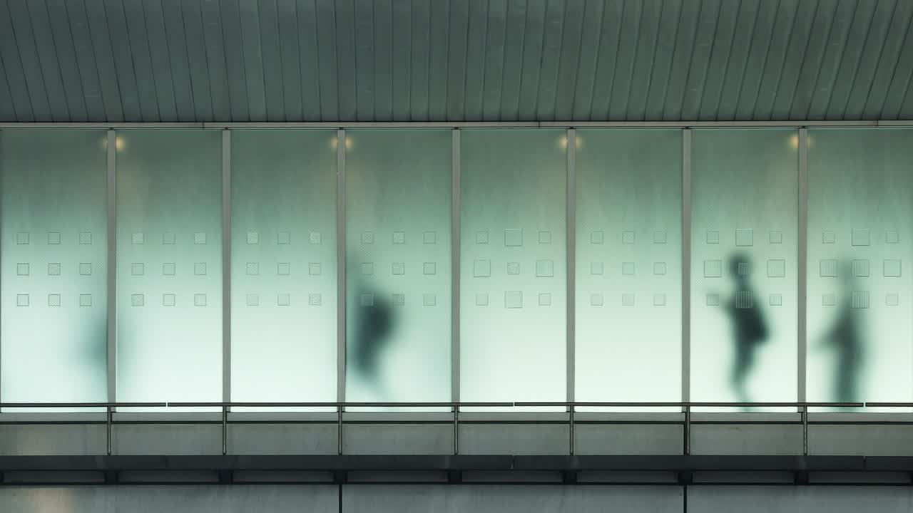 Looping background of people walking in Tokyo