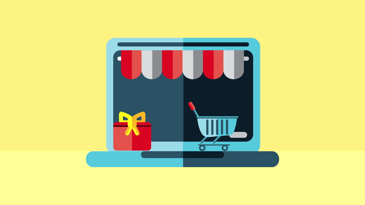 노트북에서 온라인 쇼핑 웹사이트