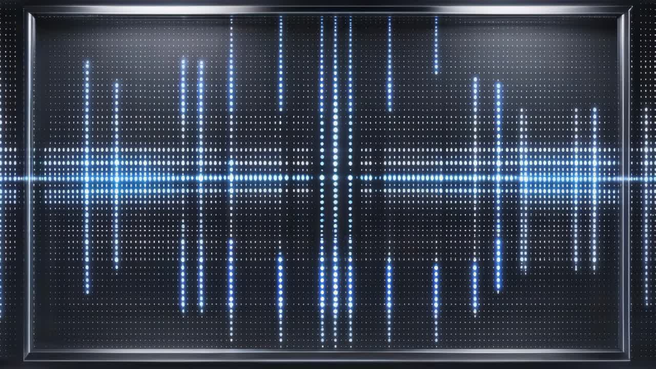 추상적인 음파 시각화