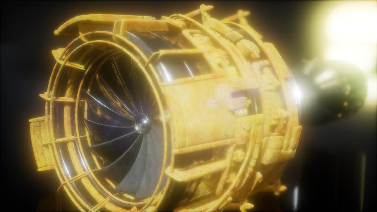 части турбины реактивного двигателя