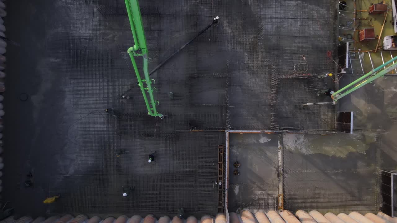 도시 전망, 텔아비브, 이스라엘과 함께 건설 중인 고층 빌딩의 하향식 공중 전망