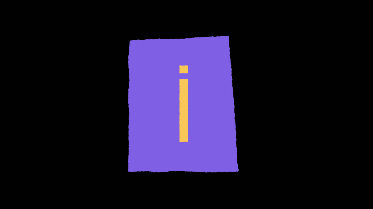 글자 i 그래픽 디자인