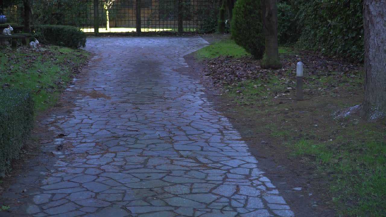 driveway of mansion