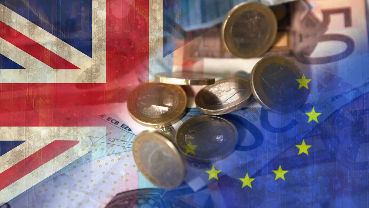 유로가 떨어지는 비디오