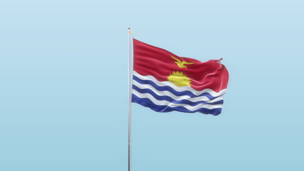 키리바티 발은 알파와 다양한 움직임 각도의 배경을 가지고 있습니다.