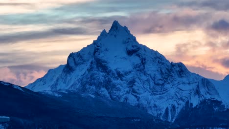 mount olivia at ushuaia in tierra del fuego argentina