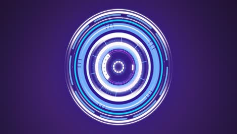 animation of scope scanning on purple background